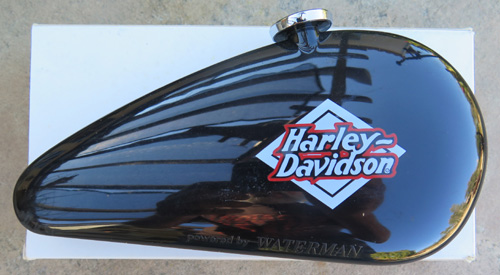 WATERMANS HARLEY DAVIDSON ROLLERBALL PEN IN BLACK AND CHROME